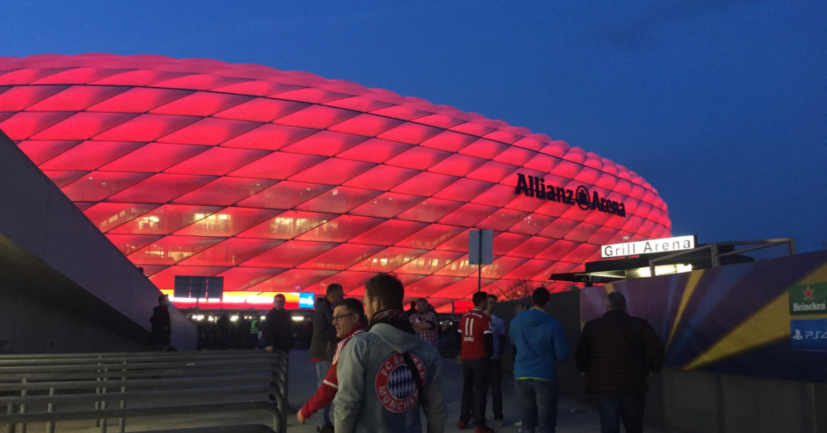 Betriebsausflug Bensing & Reith nach München, Allianz Arena.